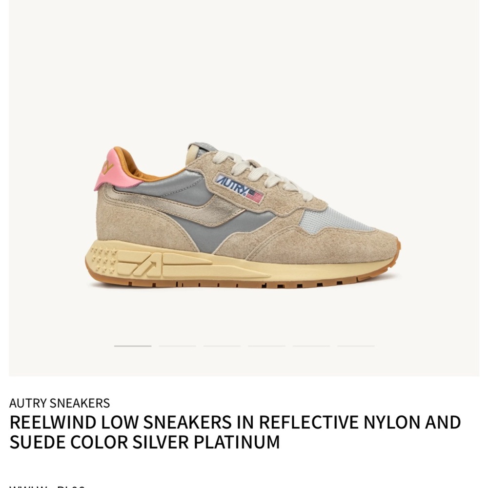 Reelwind Low Sneakers in Silver and Beige